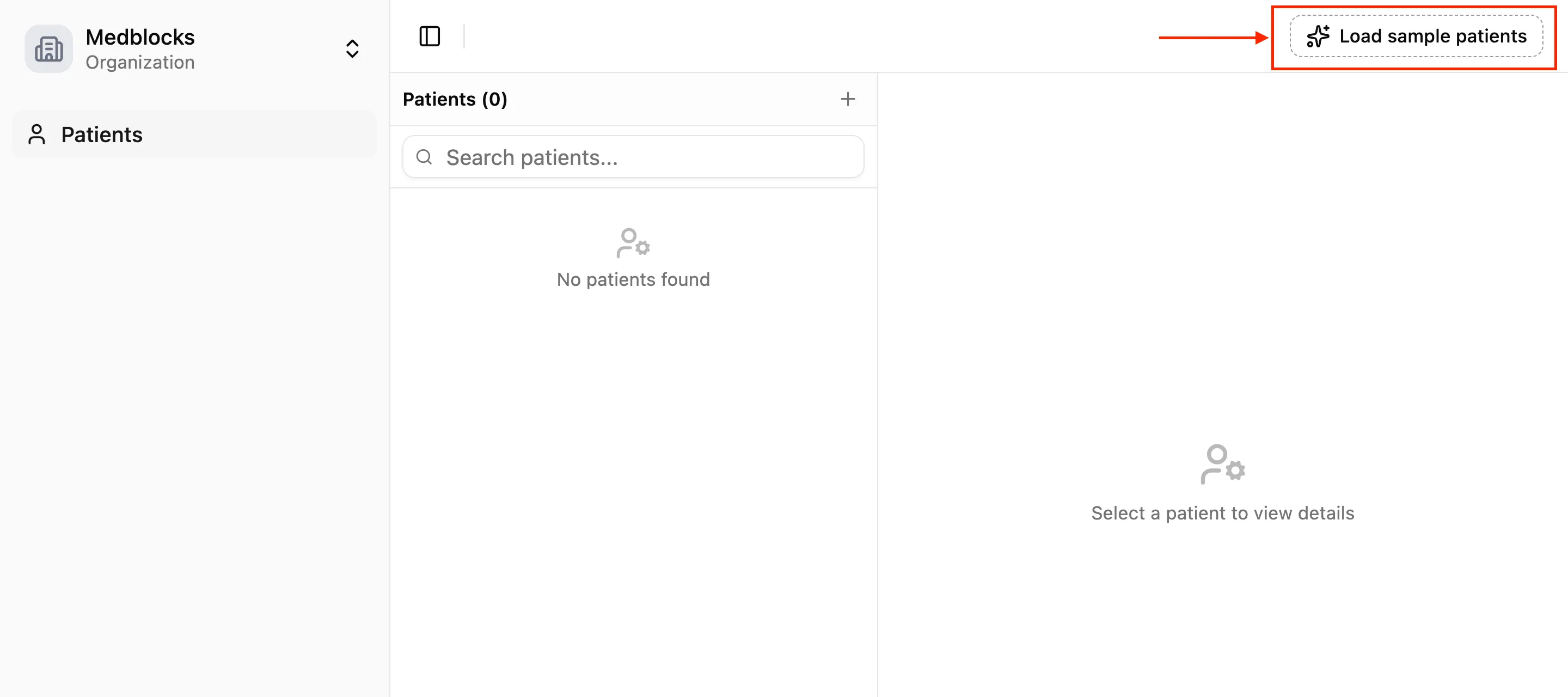 load patient data