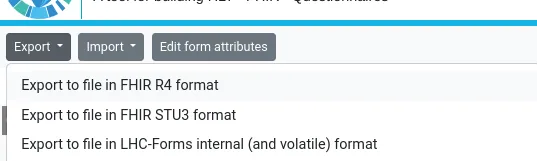 Export a form