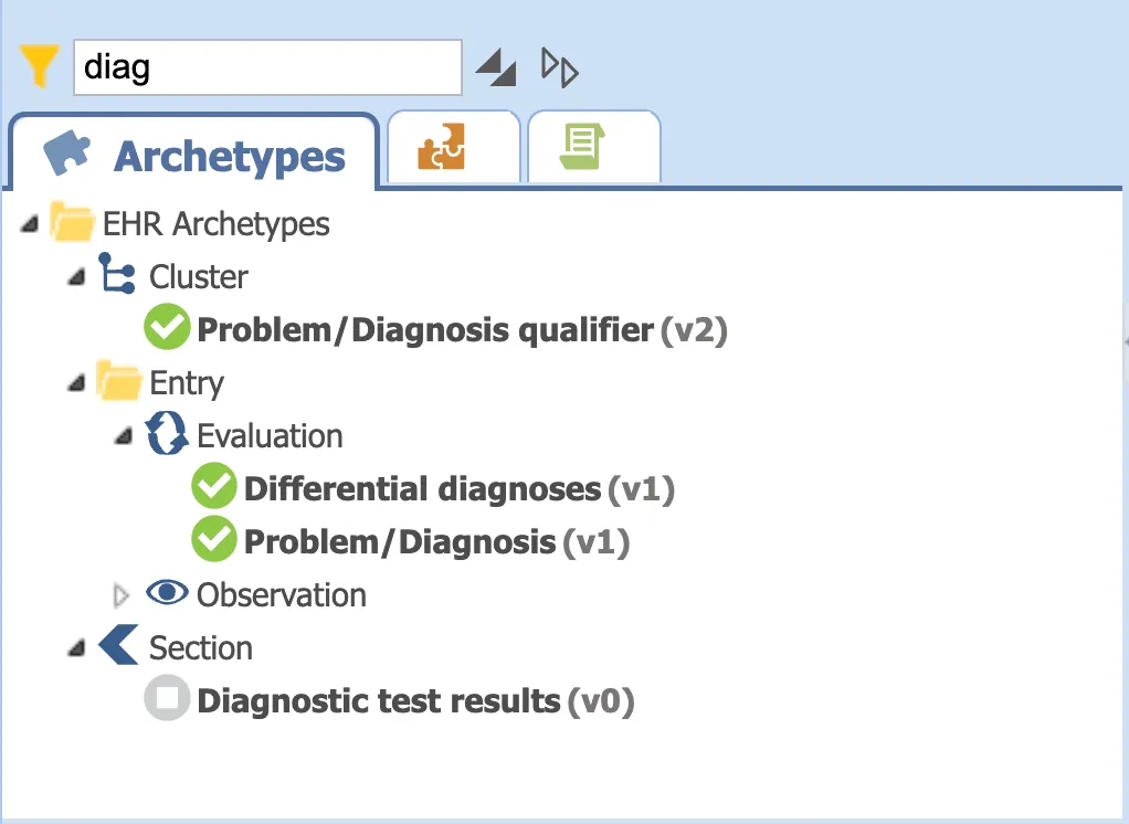 image of ckm search for diagnosis