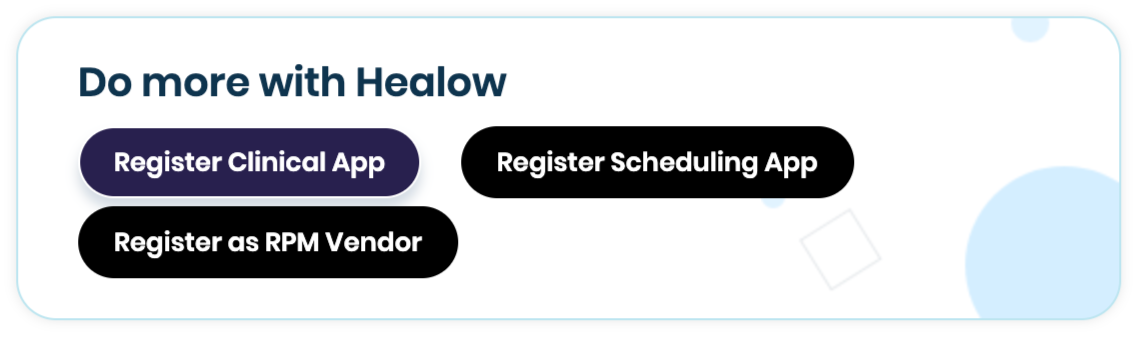 Register Clinical App
