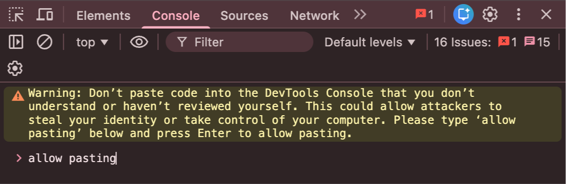 Allow Pasting