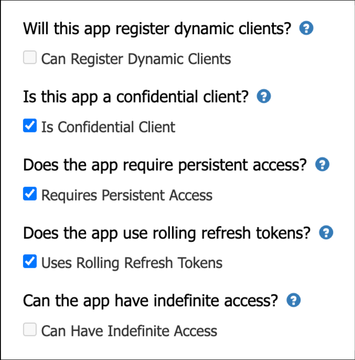 Authentication Settings