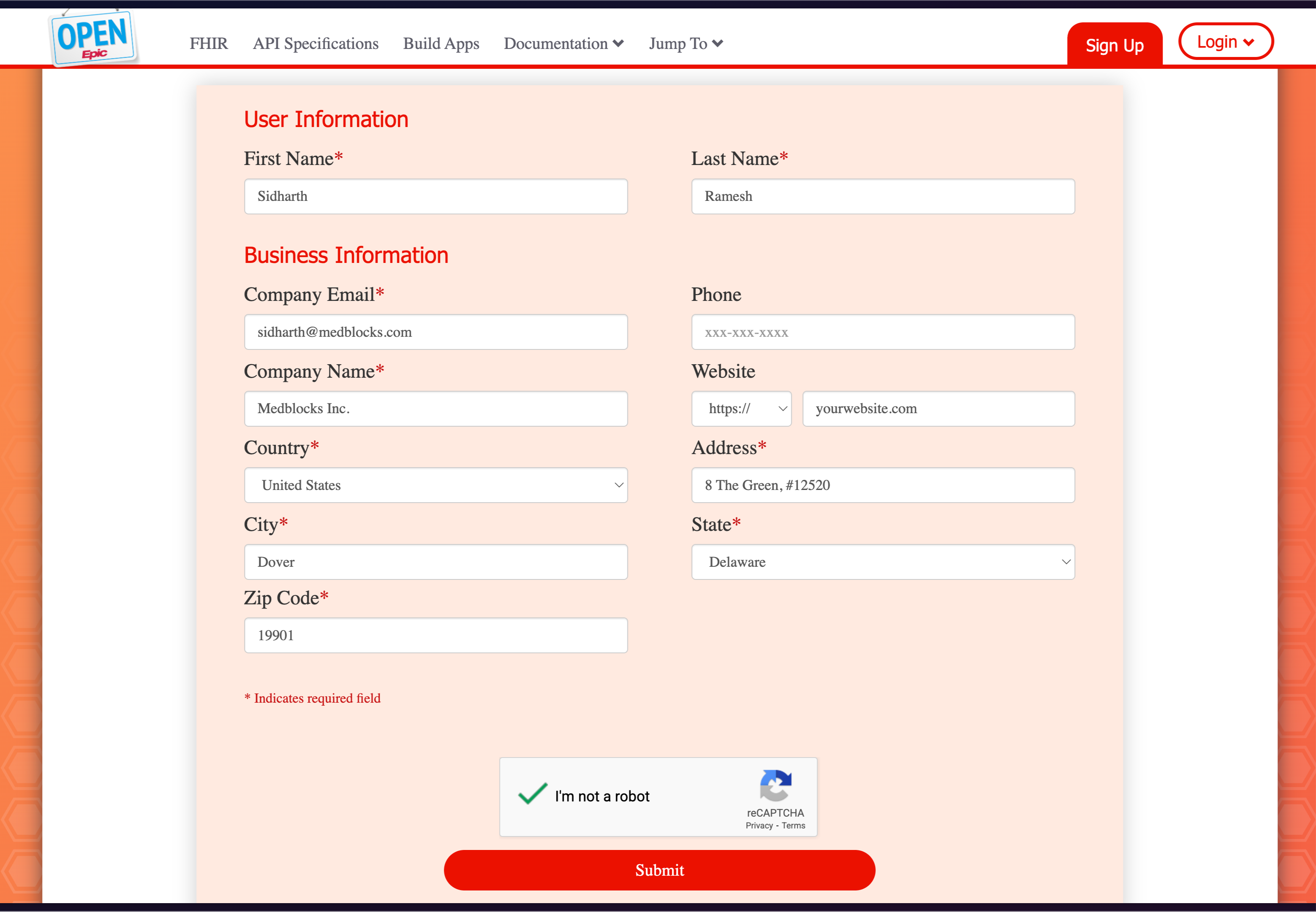 Registration Form