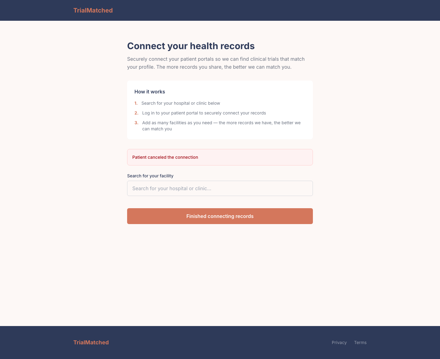 Direct return error