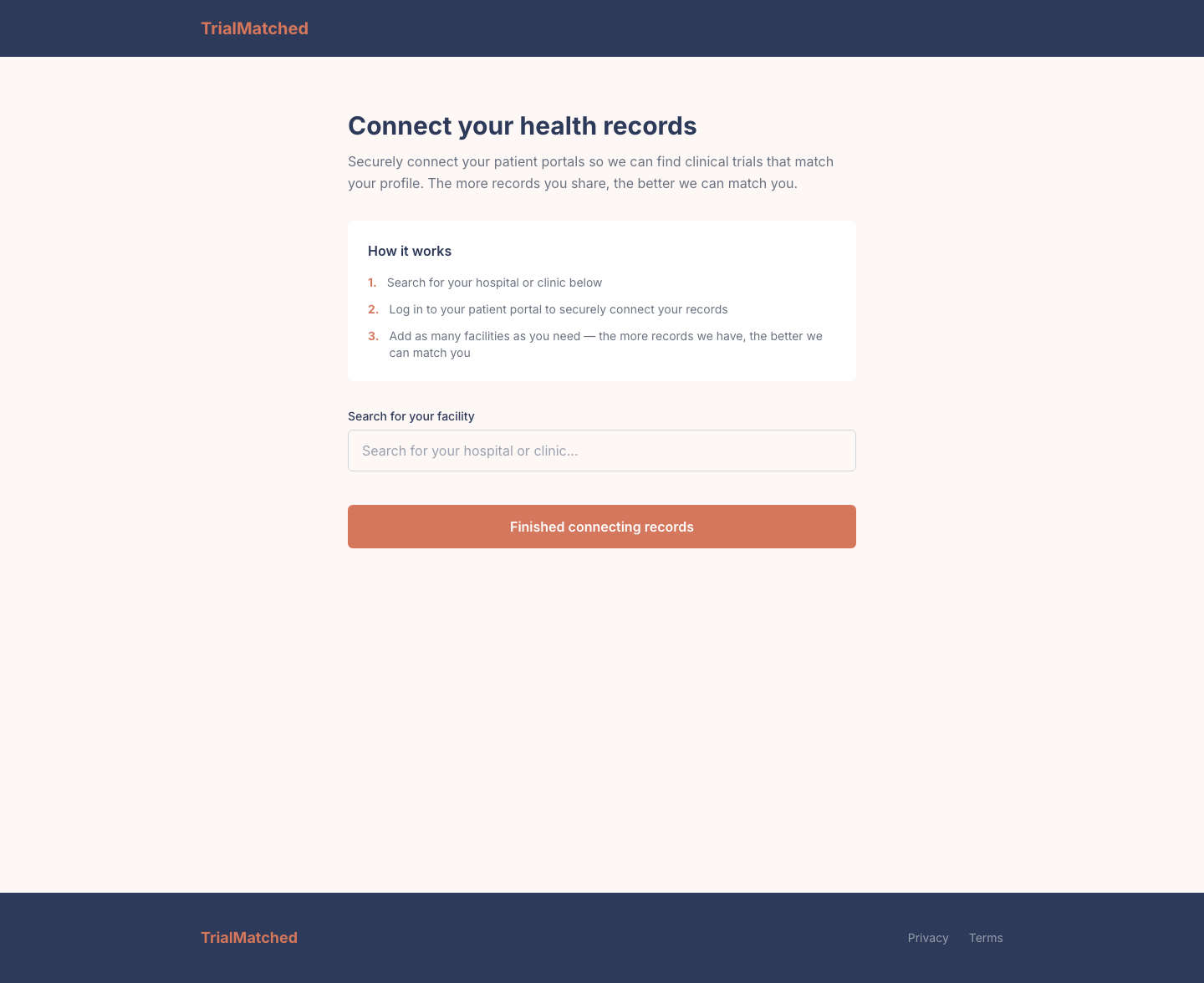 Direct search UI